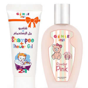 طقم جيني كولكشن (Genie Collection) للأطفال يتضمن عطر "باودر بينك" (Powder Pink) برقم 6078.